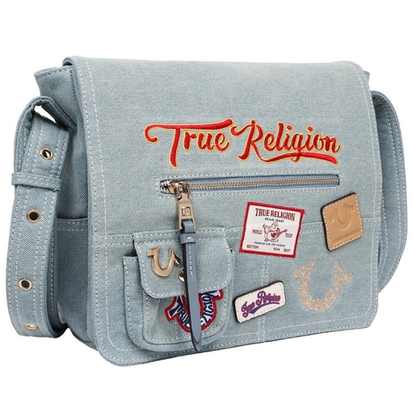 NEW True Religion Denim Crossbody Handbag - Picture 2 of 6